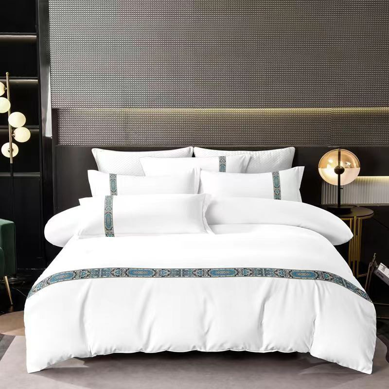 Broderi Hotel Linen Poly-Cotton Bed Sheet Set