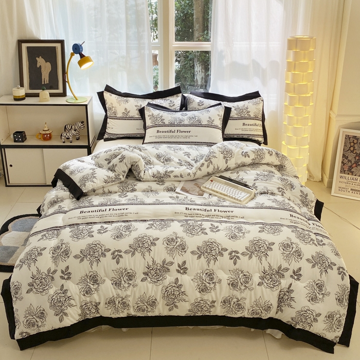 Vinter quilt mysig varm plysch komfort