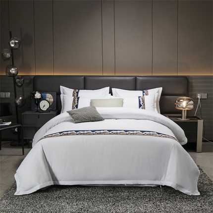 Fast färg hotell linne poly-bom